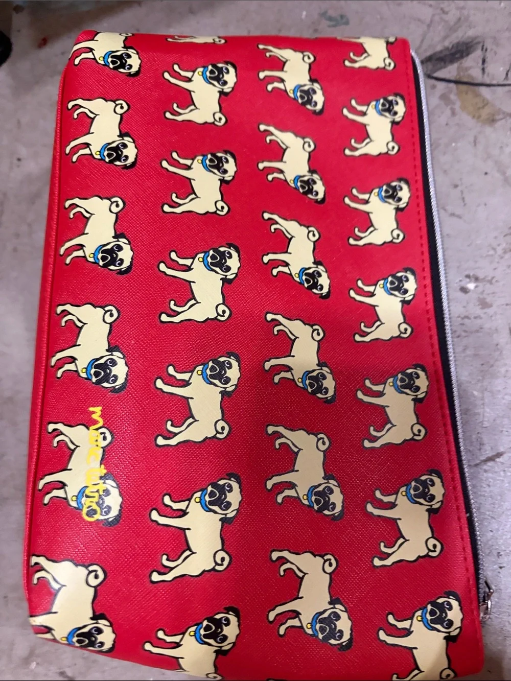 NWOT Tetro Pug Cosmetic Bag
